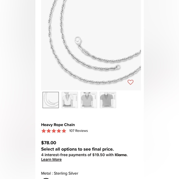 James Avery
Heavy Rope Chain - Picture 7 of 7